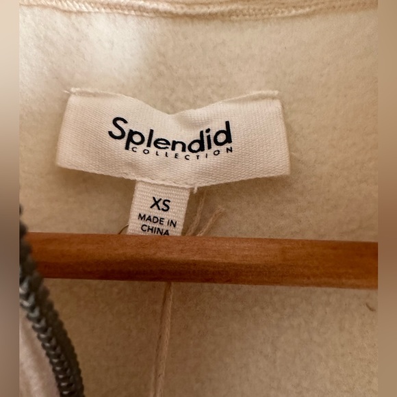 NWT Splendid Long Sleeve Tie Hem Quarter Zip Pullover size XS - Picture 5 of 10